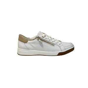 39910 34432:BLANC/CUIR LISSE/OR