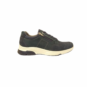 5681 24640:GRIS/CUIR VELOURS ET NUBUCK/