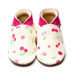 JUCAR 4104 CHERRIES:ECRU/CUIR LISSE/ROSE