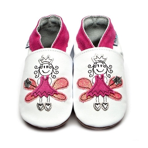 37241 FAIRY PRINCESS:BLANC/CUIR LISSE/ROSE