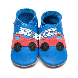 FANTAZIA FIRETRUCK:BLEU/CUIR LISSE/ROUGE
