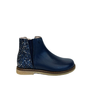 GOUTTE 5525:BLEU MARINE/CUIR LISSE/MULTI