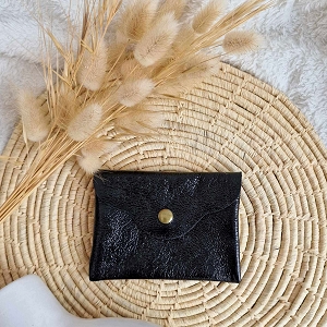 BIZBEE ARZHELENN:NOIR/CUIR METALLISE/