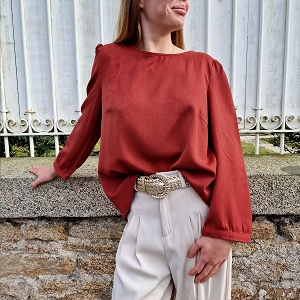34106 ROMANE:TERRACOTTA/TEXTILE/