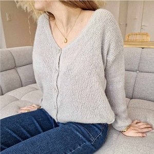 ETERNEL ELODIE:GRIS CLAIR/TEXTILE/