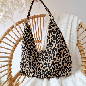 BIZUK RODEO 5:LEO/TEXTILE/BEIGE ET TAUPE
