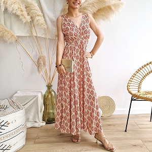  LILIE 12<br>ROUGE TEXTILE BEIGE ET TAUPE