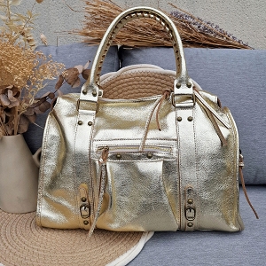 CUIR METALLISE