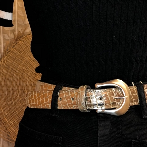  MORGANE<br>DORE CUIR METALLISE 