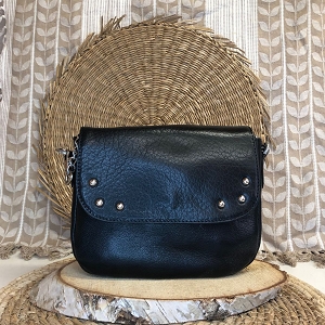  MOUNA<br>NOIR CUIR LISSE 