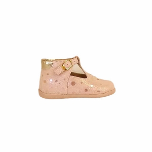 33505 7069:ROSE CLAIR/CUIR VELOURS ET NUBUCK/