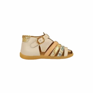 38697 7074:BLANC/CUIR LISSE/OR