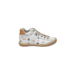 PRAD GRIS BELLAMY ECRI:BLANC/CUIR LISSE/ROSE