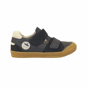 MAILLET FLAVIO:BLEU MARINE/CUIR LISSE/
