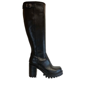 COURT Z HIGH IMMA:NOIR/CUIR LISSE/