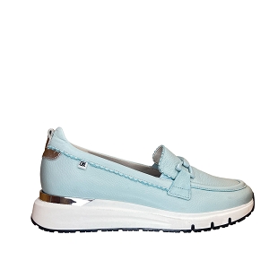 VOLOU 9047:BLEU CLAIR/CUIR LISSE/