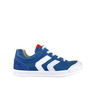 BIRD DAMOUR DAMIEN:BLEU/CUIR LISSE/BLANC