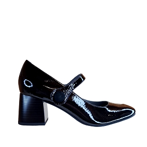 F2657A NARCY:NOIR/CUIR VERNIS/