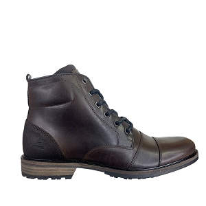 24499 VIRAT:CHOCOLAT/CUIR LISSE/
