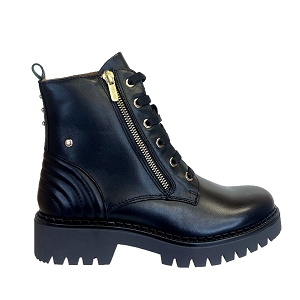 L7561 8560:NOIR/CUIR LISSE/