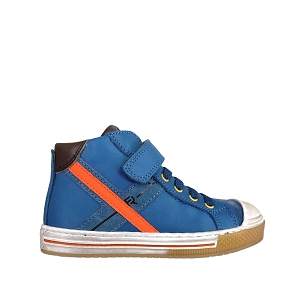 BOBBYKID 3540:BLEU/CUIR LISSE/