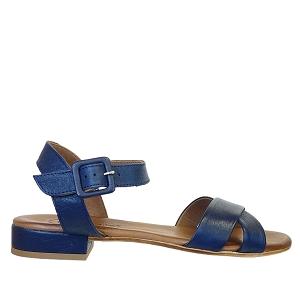 PIPER  BELLAMY COLETTE:BLEU MARINE/CUIR METALLISE/