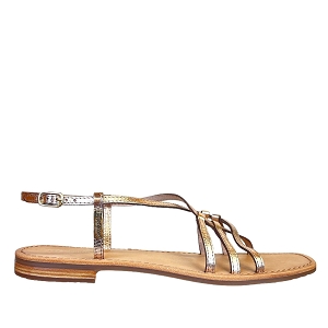 SIMON HUDON:DORE/CUIR METALLISE/