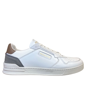 1281 TOSCAN:BLANC/CUIR LISSE/GRIS
