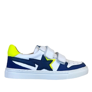  5793<br>BLANC CUIR LISSE BLEU