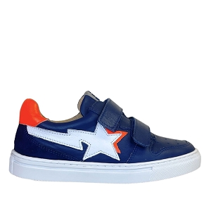  5793<br>BLEU MARINE CUIR LISSE BLANC
