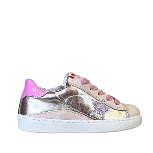  4445<br>ARGENT CUIR LISSE ROSE