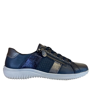 40719 903 D1E00:BLEU MARINE/CUIR ET SYNTHE/