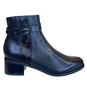 FILLE RASTA:NOIR/CUIR LISSE/