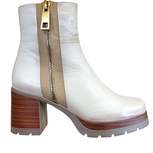 8783 9413:ECRU/CUIR LISSE/