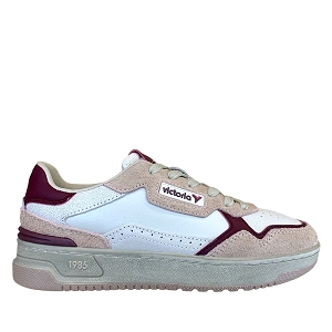 ANOKI 880012:BORDEAUX/CUIR VELOURS ET NUBUCK/ROSE