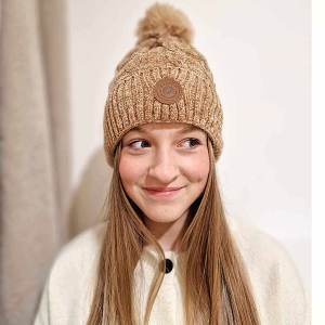  CALIDA<br>BEIGE FOURRE POLAIRE MARRON ET CAMEL