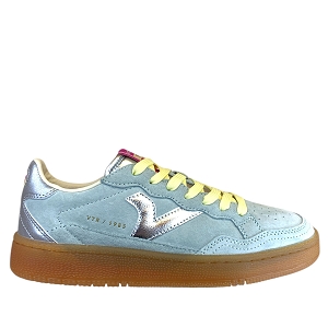 PALOMA RL 886107:VERT D EAU/CUIR VELOURS ET NUBUCK/ARGENT