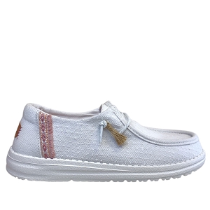 HASTRO WENDY PERF:BLANC/TEXTILE/ROSE