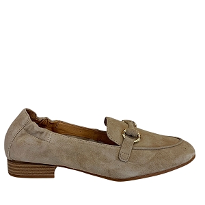  ZOUMI<br>TAUPE CUIR VELOURS ET NUBUCK 