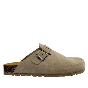 BIBLIC MYKONOS:BEIGE/CUIR VELOURS ET NUBUCK/