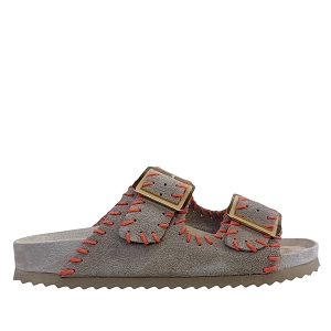  301<br>TAUPE CUIR VELOURS ET NUBUCK ORANGE