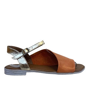  SANDRA<br>ORANGE CUIR METALLISE 