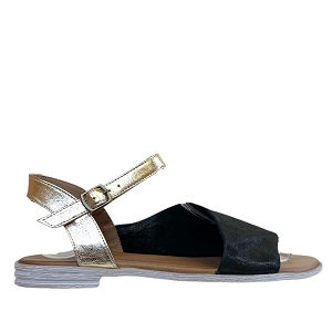 SANDRA<br>NOIR CUIR METALLISE 