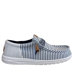 GETAFE FUNK SEERSUCKER:BLANC/CANVAS/BLEU