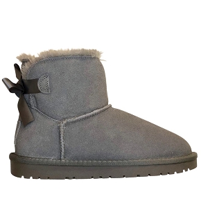 TIEMPO KNUTE:GRIS/CUIR VELOURS ET NUBUCK/