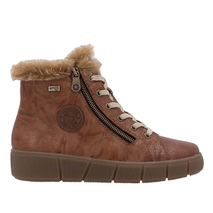 SUPER GABY D1T72 TEX MOUTON:CAMEL/CUIR LISSE/