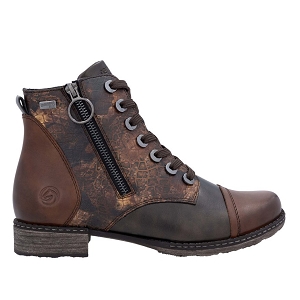  D4382 TEX<br>CHOCOLAT CUIR ET SYNTHE MULTI
