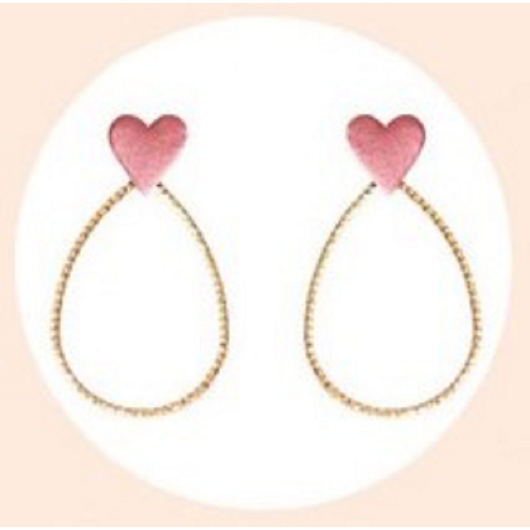 Jeanne et jo<br>coeur goutte rose