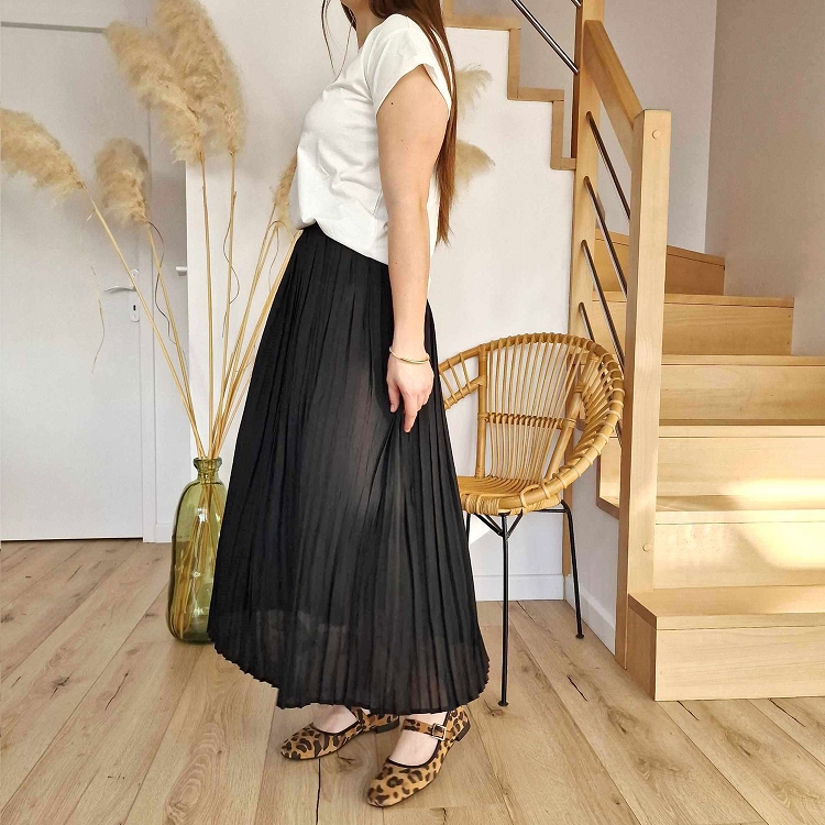 Grace and mila<br>plisse noir5145201_5