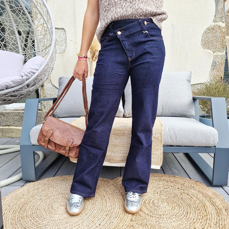 Rannou shop<br>crossed jeans brut